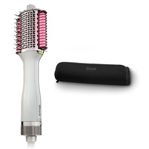 Shark SmoothStyle Heated Comb + Blow Dryer Brush with Heat Resistant Storage Bag